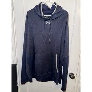 Under Armour Mens Size 3XL Blue Fleece Hoodie Long Sleeve